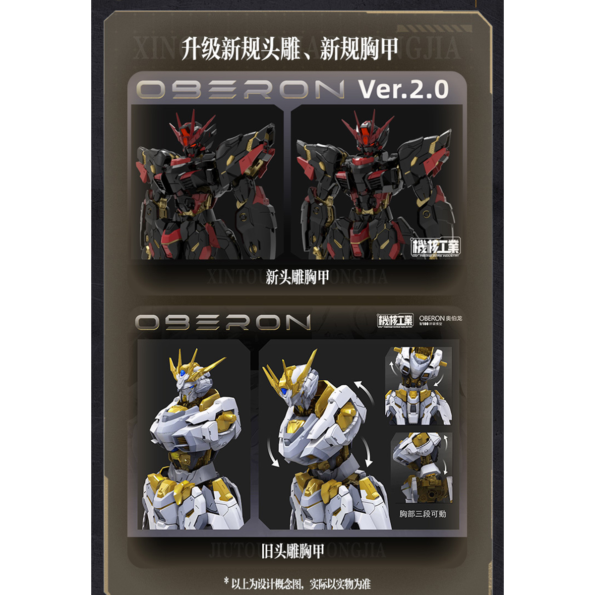 Model Kit Oberon - HIPLAY MECHA CORE INDUSTRY Oberon Dark
