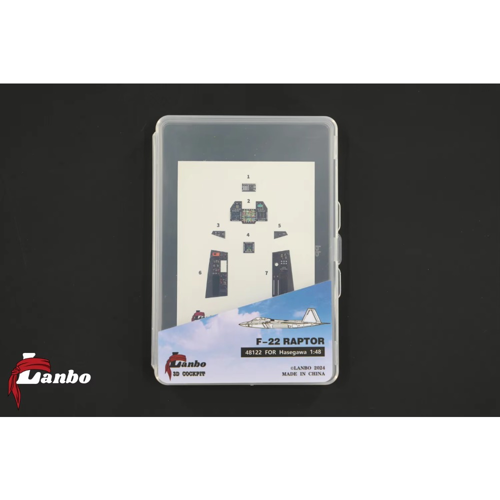 Model Kit Hasegawa - Lanbo Models 3D Printed Cockpit F-22