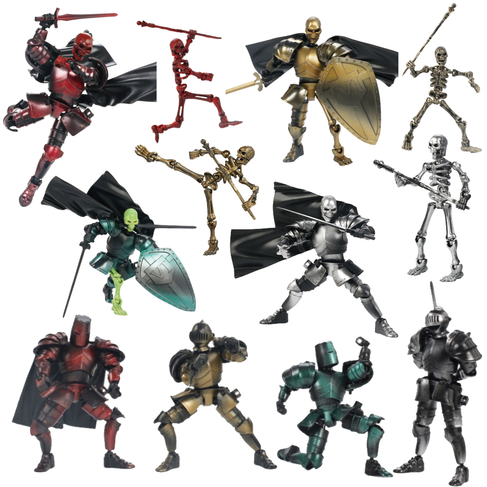 Model Kit Armored Core - Medieval Knight Skeleton Action Figure -