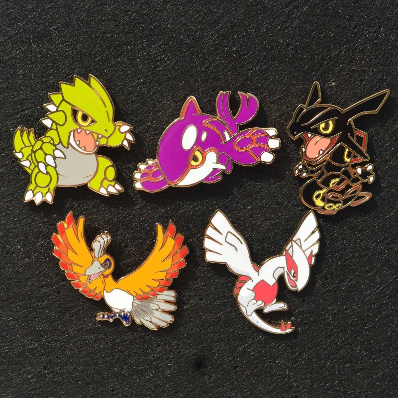 Model Kit Lugia - Pokemon Legendary Enamel Lapel Pins Shiny