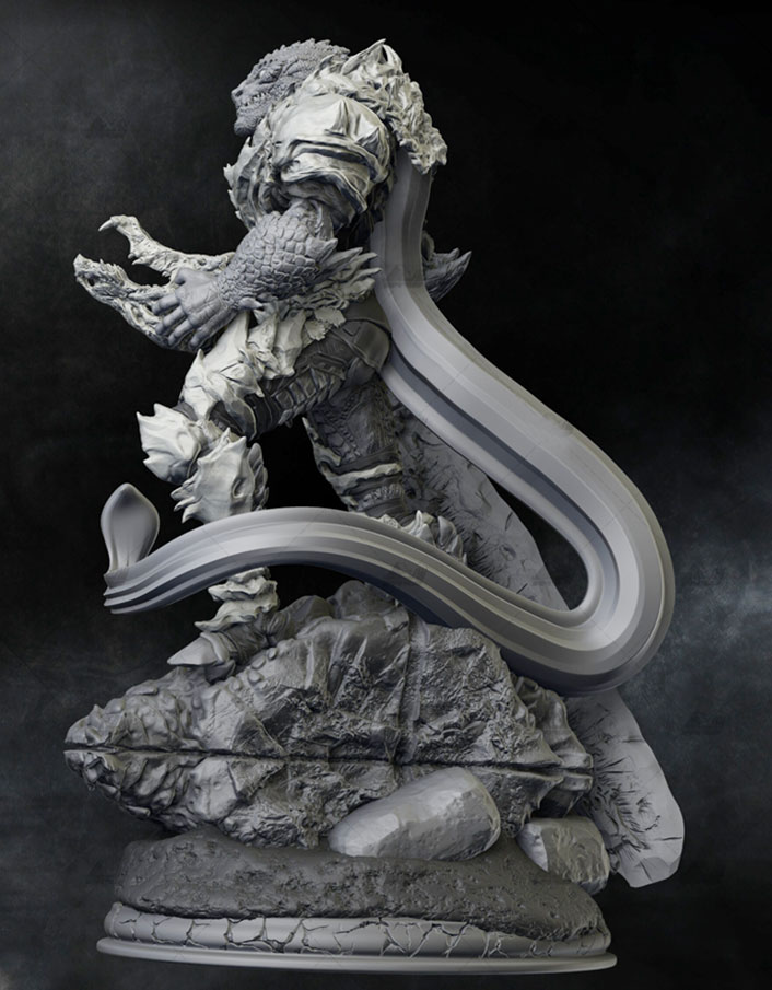 75mm / 100mm Resin Model Kits  - Model Kit Lizard avis et prix