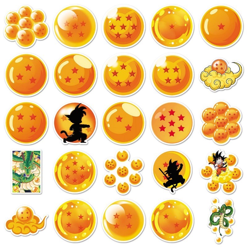 50pcs Dragon Ball PVC stickers - Model Kit Dragon Ball avis et prix