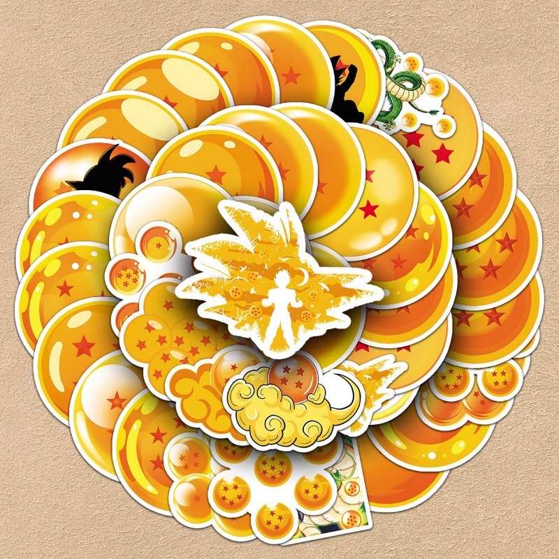 50pcs Dragon Ball PVC stickers - Model Kit Dragon Ball avis et prix
