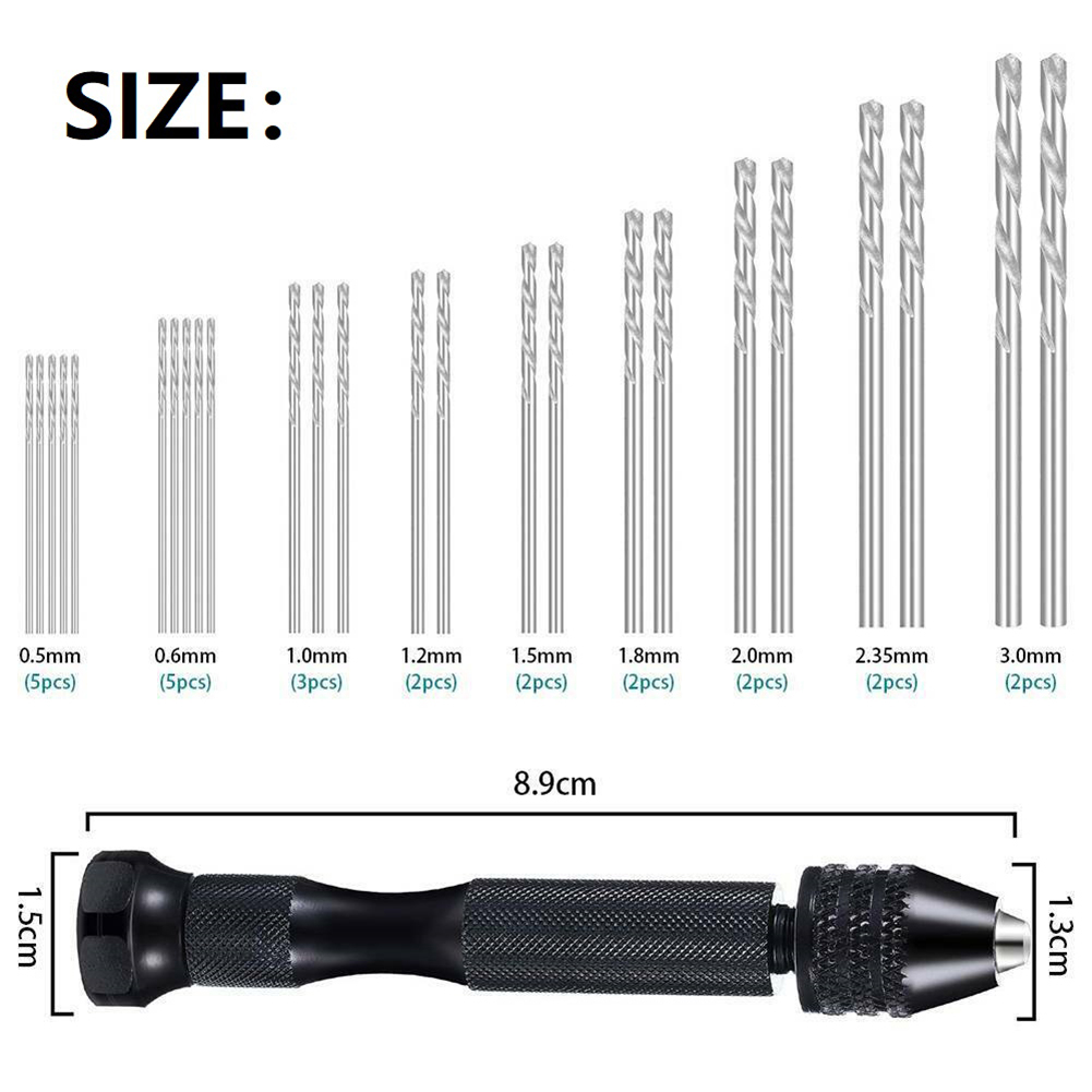 36Pcs Micro Hand Drill Bits Se - Pin Vice Micro avis et prix