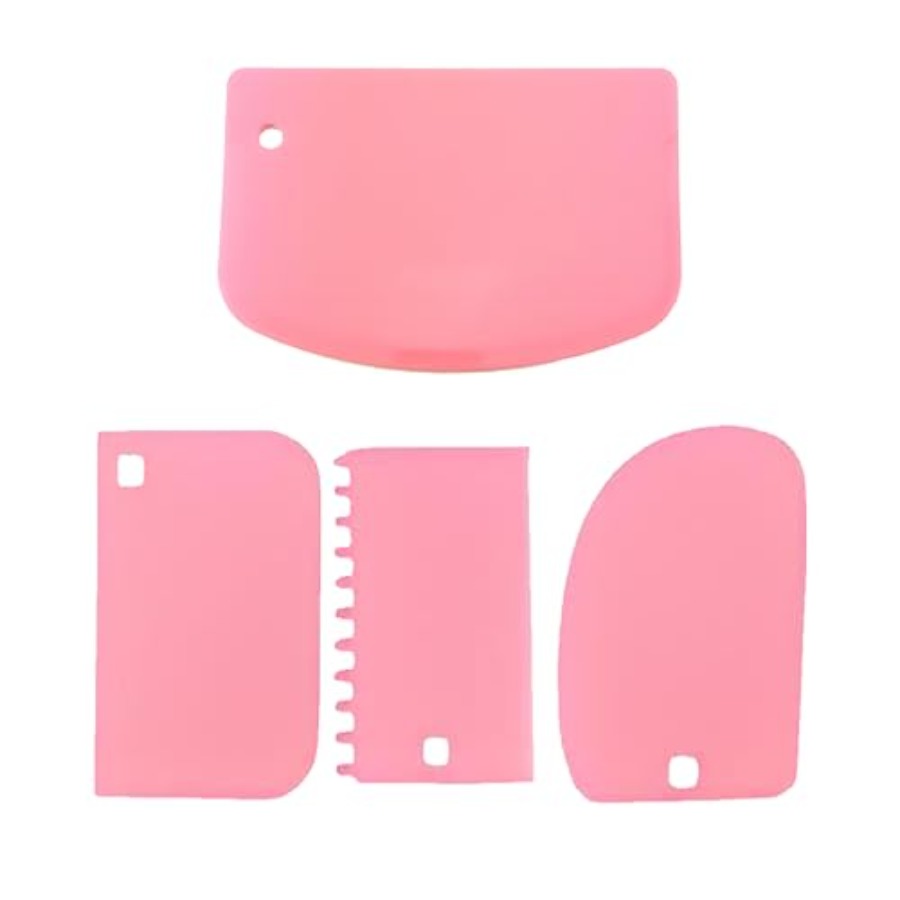 Cake Scraper Smoother Set and  - Model Kitchen Set Aluminium avis et prix