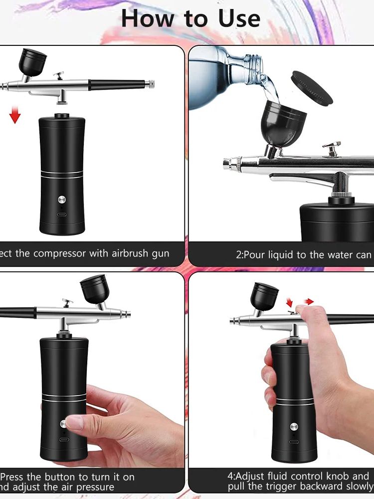 Portable Airbrush With Compres - Model Kit Nippers avis et prix