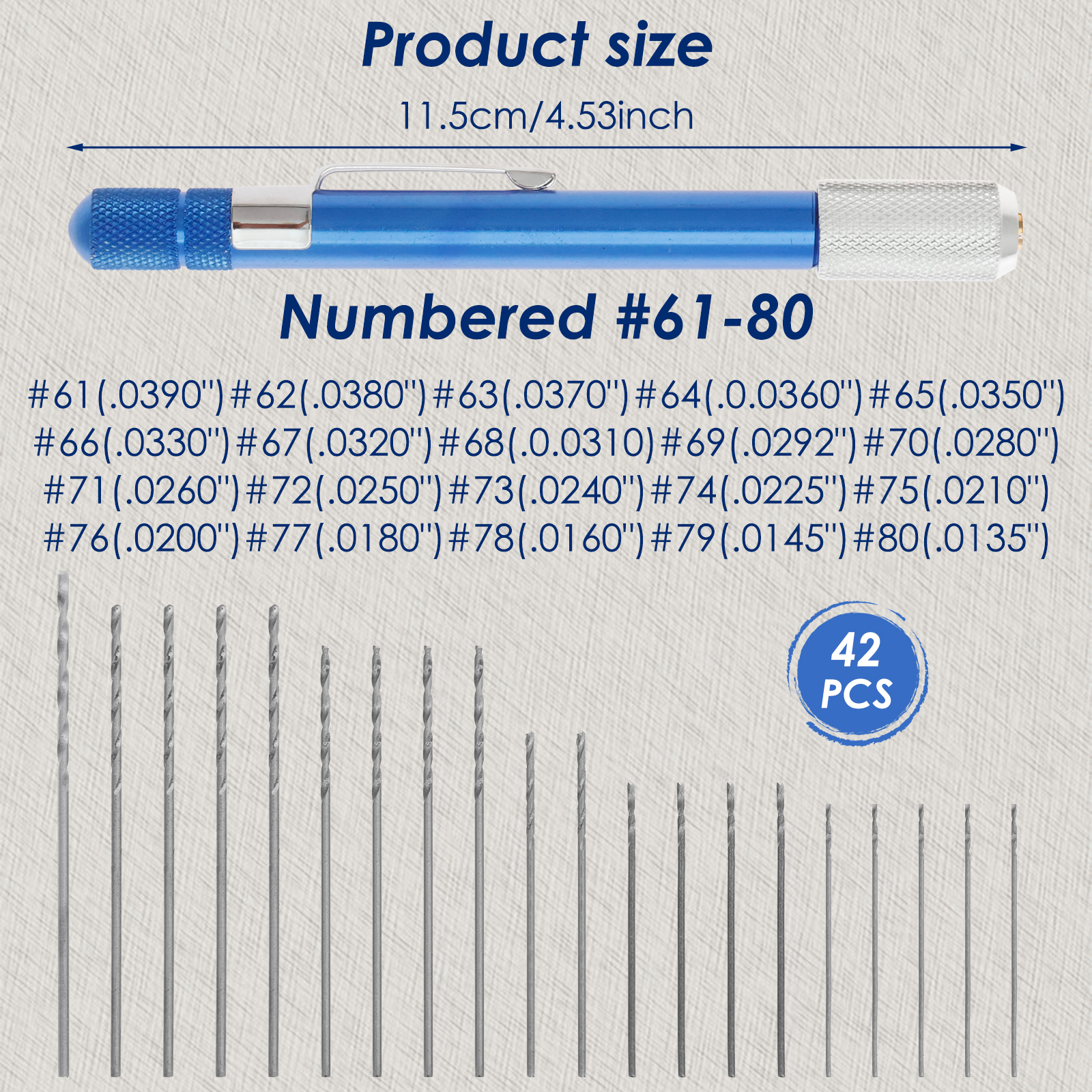 Mini Micro Drill Bit Set, HSS  - Pin Vice Micro avis et prix