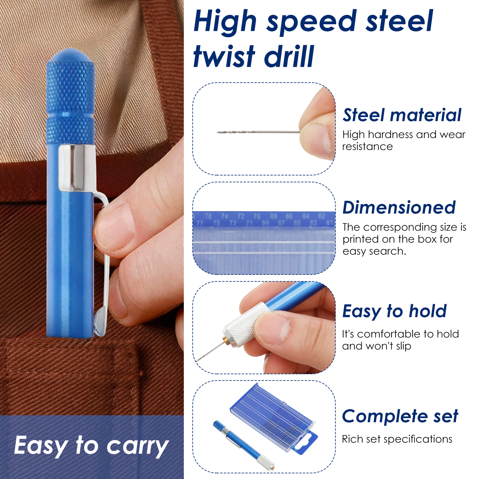 Mini Micro Drill Bit Set, HSS  - Pin Vice Micro avis et prix