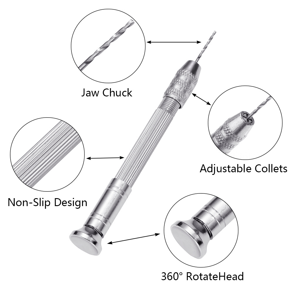 Mini Hand Drill Set With 10pcs - Pin Vice Micro avis et prix