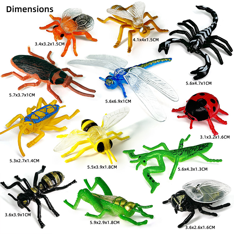 12pcs Wild Insect Animals Mode - Model Kit Lizard avis et prix