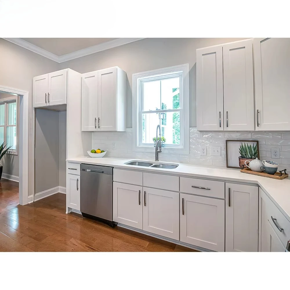 Full set of white cabinets mod - Model Kitchen Set Aluminium avis et prix