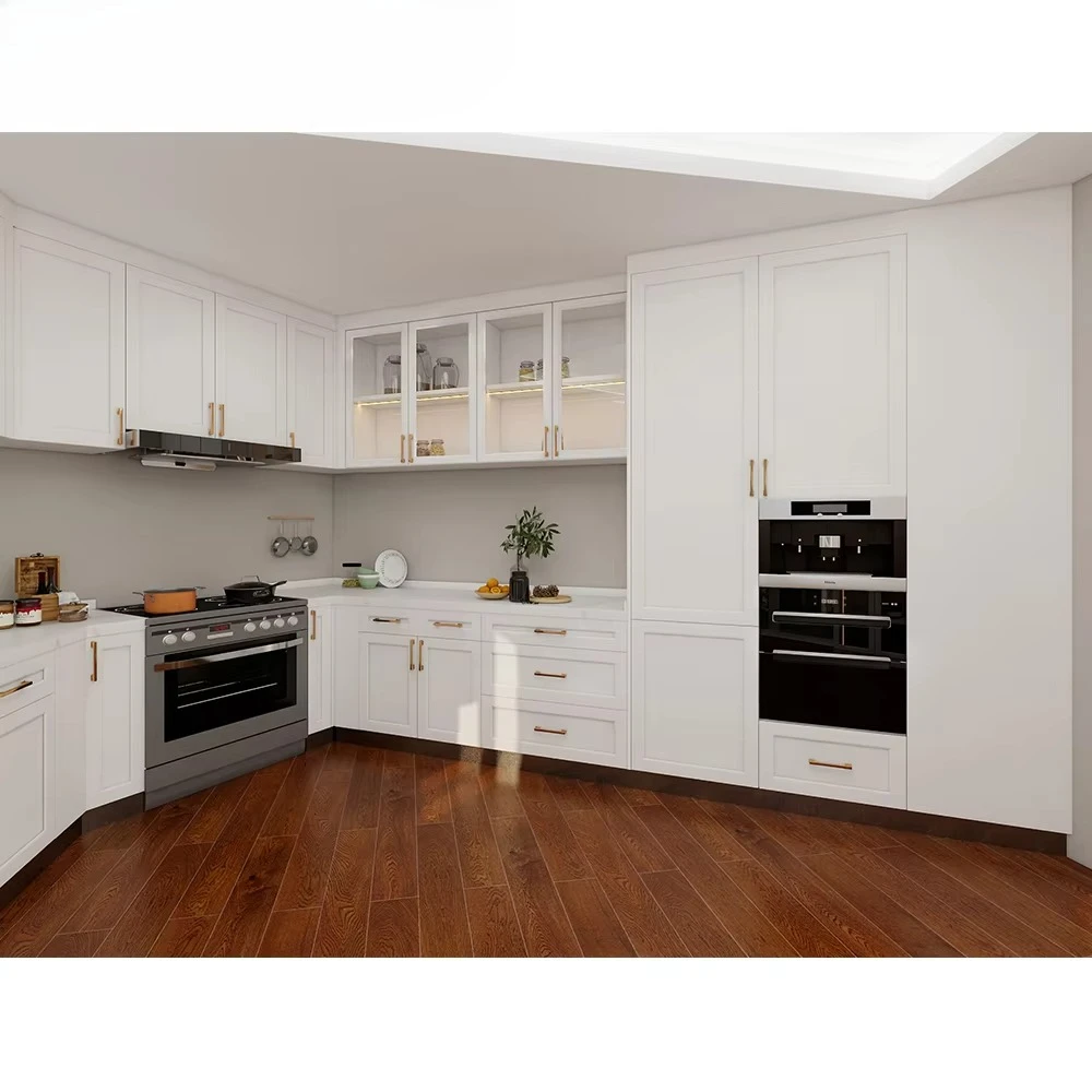 Full set of white cabinets mod - Model Kitchen Set Aluminium avis et prix