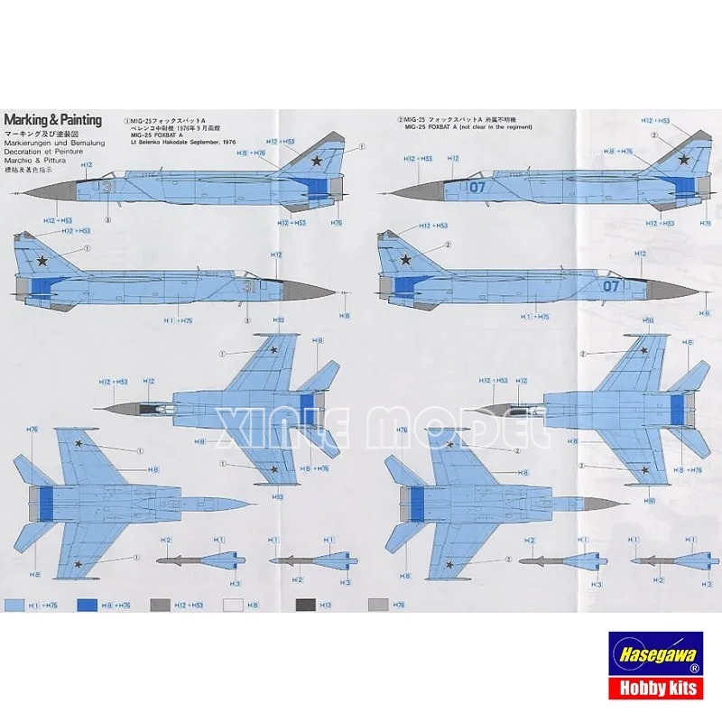 Hasegawa 00434 MiG-25 Foxbat [ - Model Kit Hasegawa avis et prix