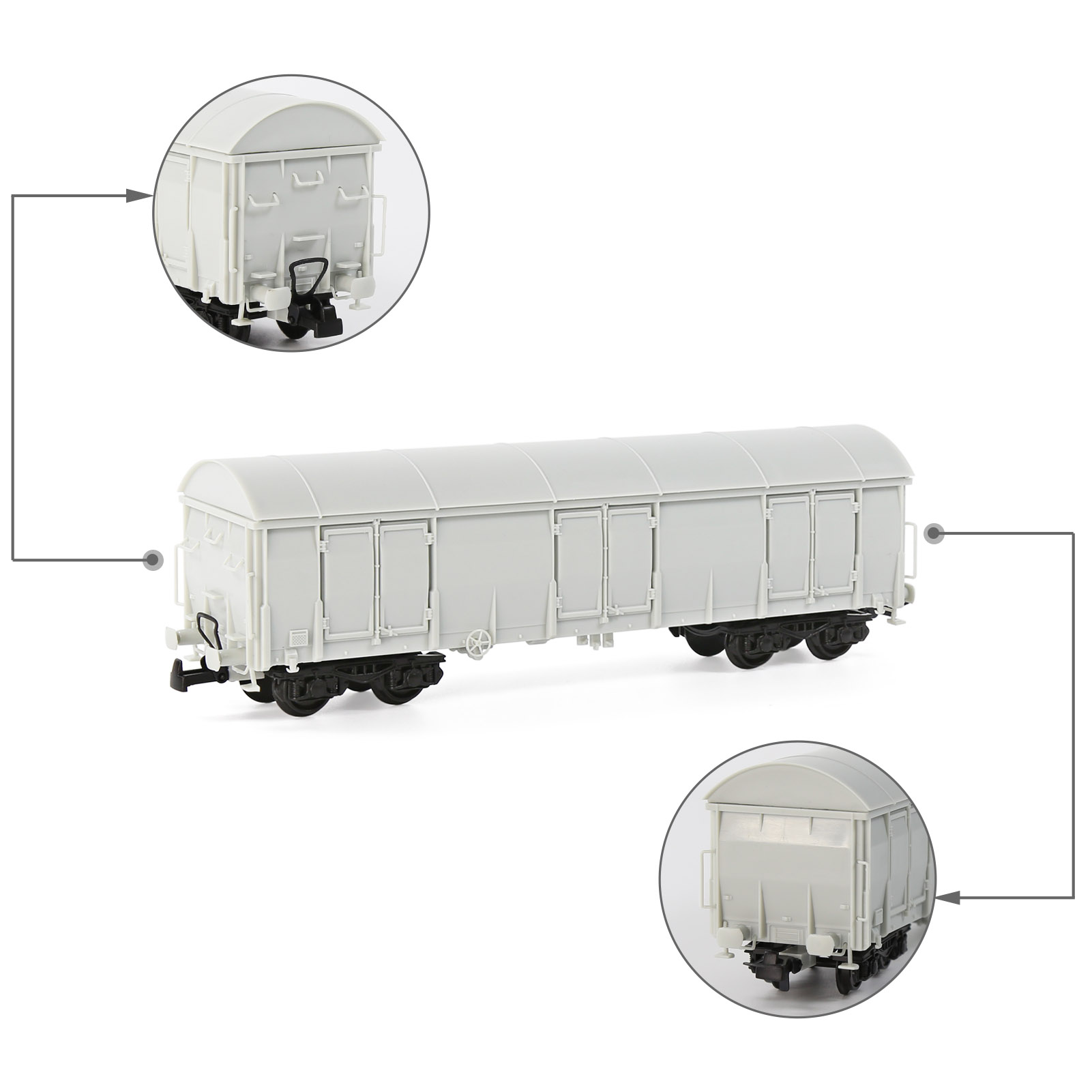 Evemodel HO Scale 1:87 Blank U - Model Kit Lugia avis et prix